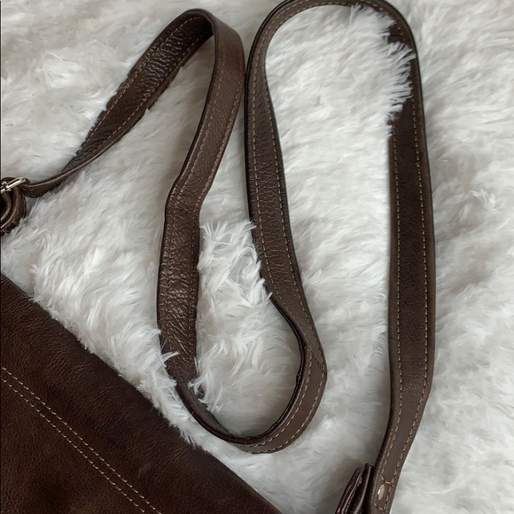 FOSSIL brown crossbody leather bag - Picture 8 of 8